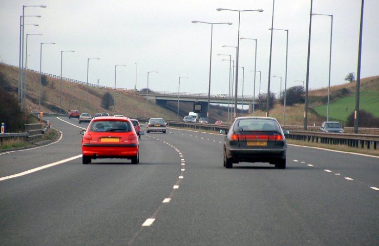 Automobili in autostrada