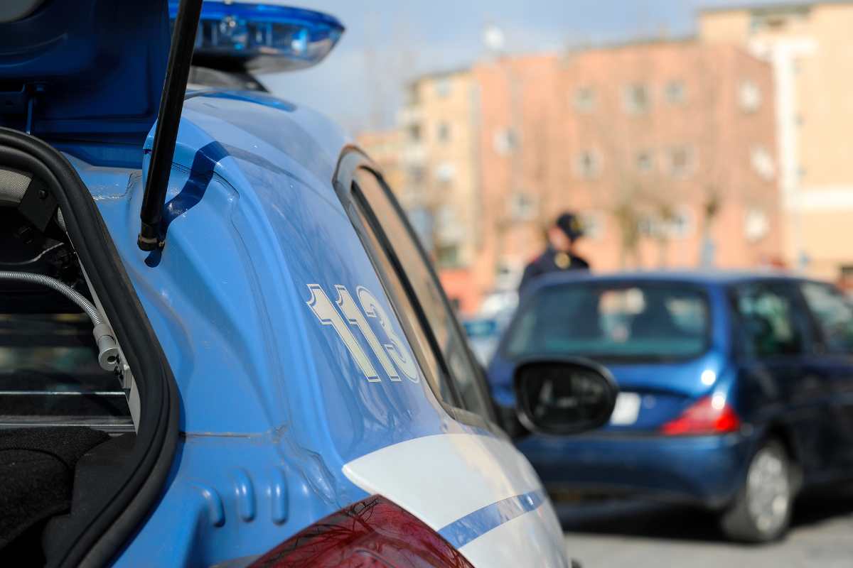 Un controllo stradale della polizia