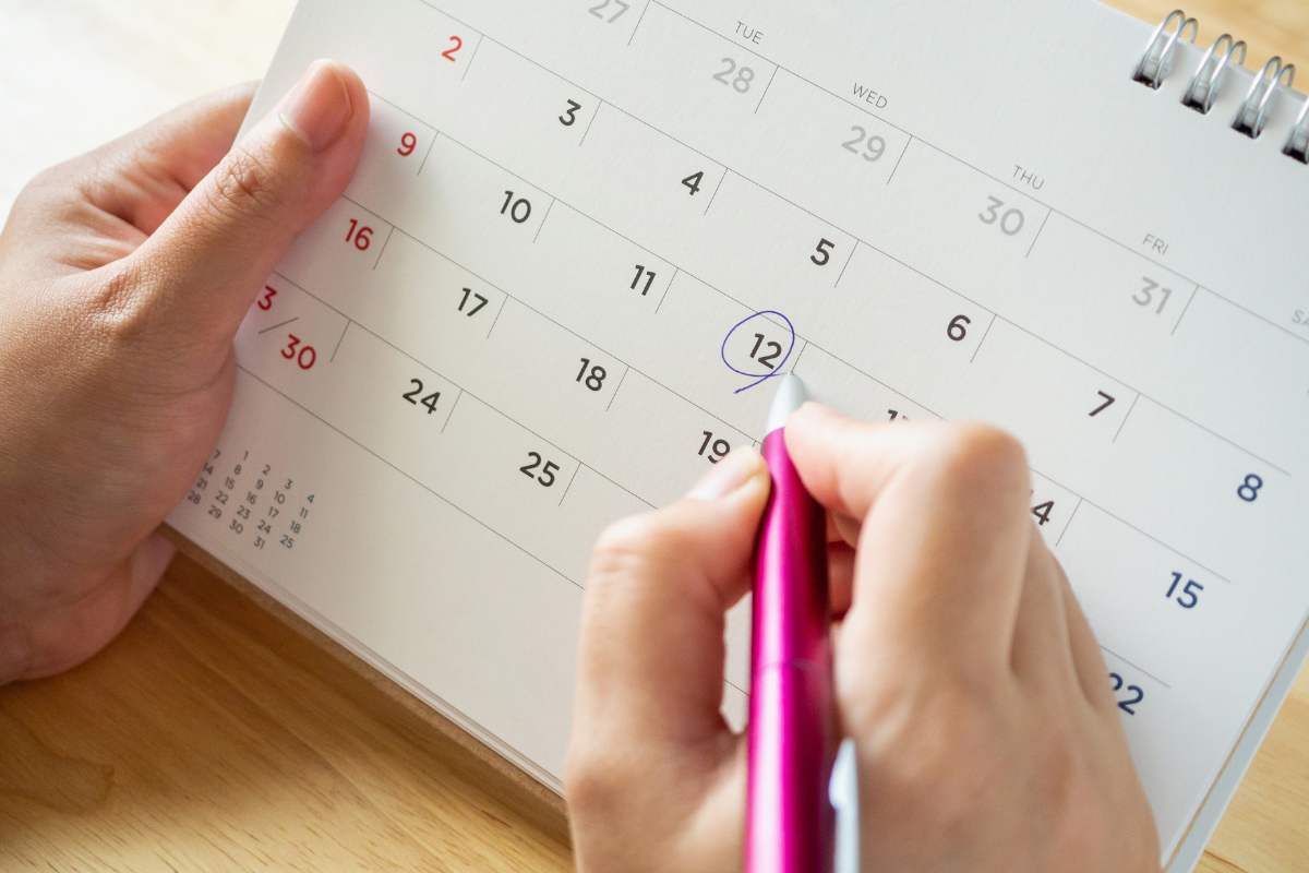 fissare data calendario
