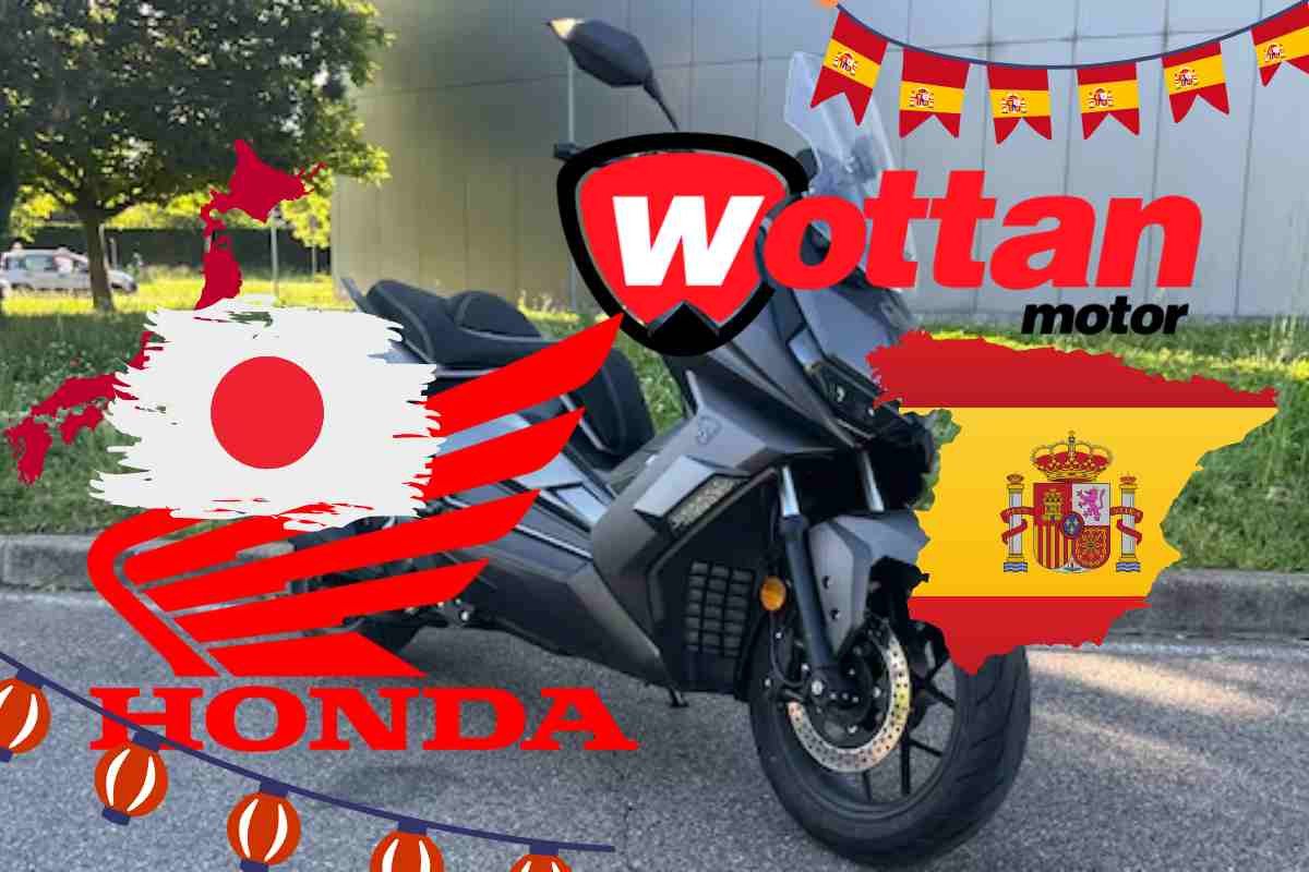 modello giapponese e spagnolo di scooter