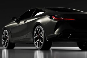 Auto nera moderna