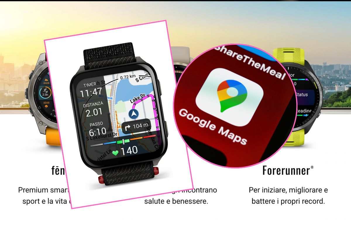 Gli smartwatch di Garmin integrano Maps
