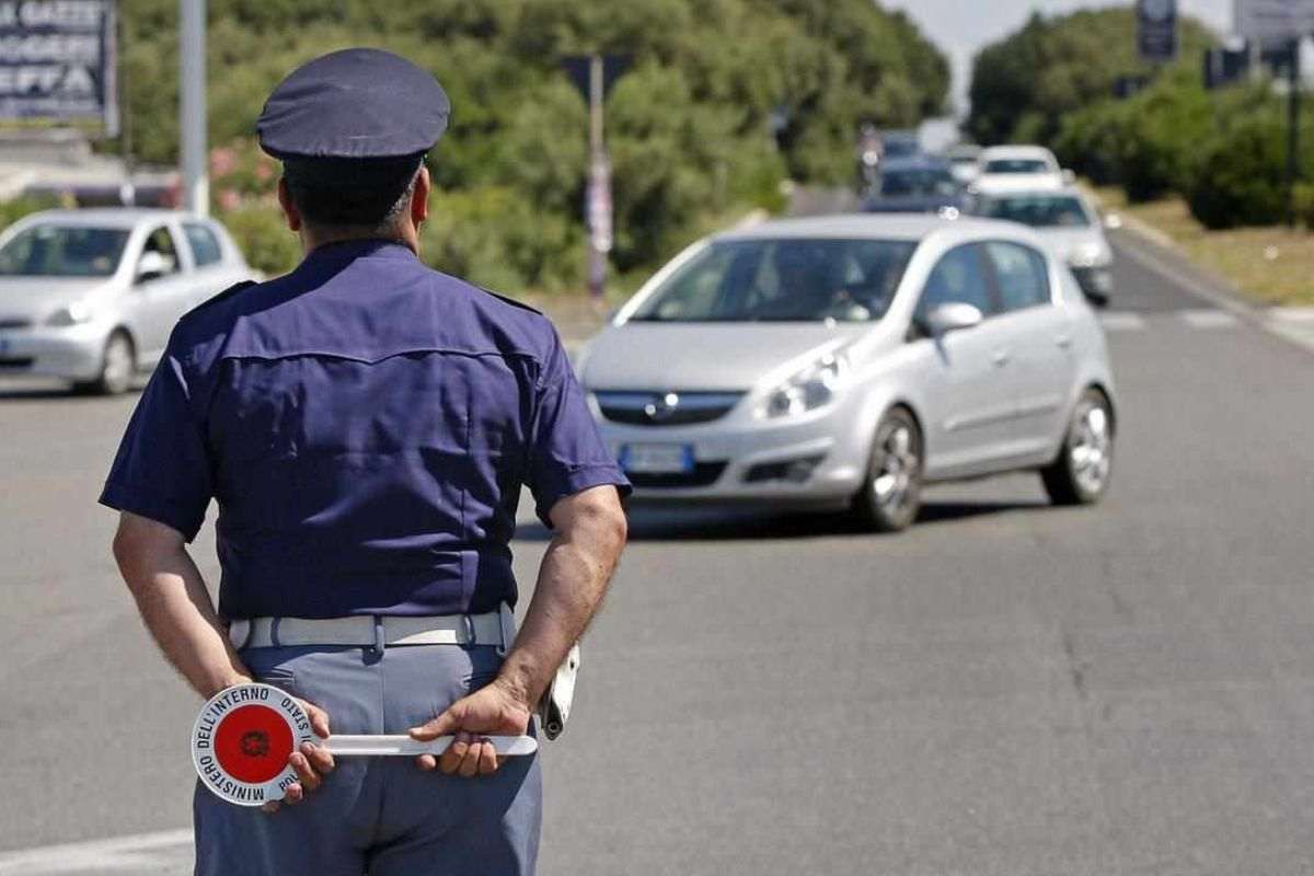 Posto di blocco della Polizia