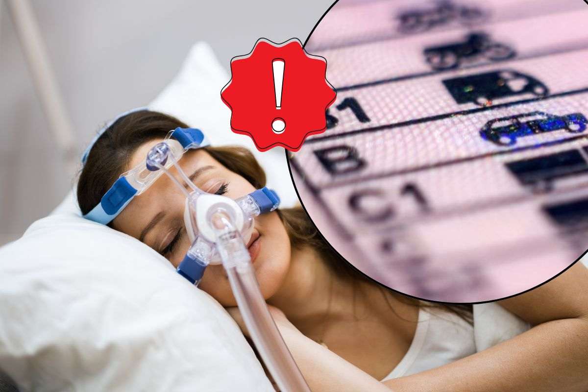 Ragazza dorme con l'ossigeno