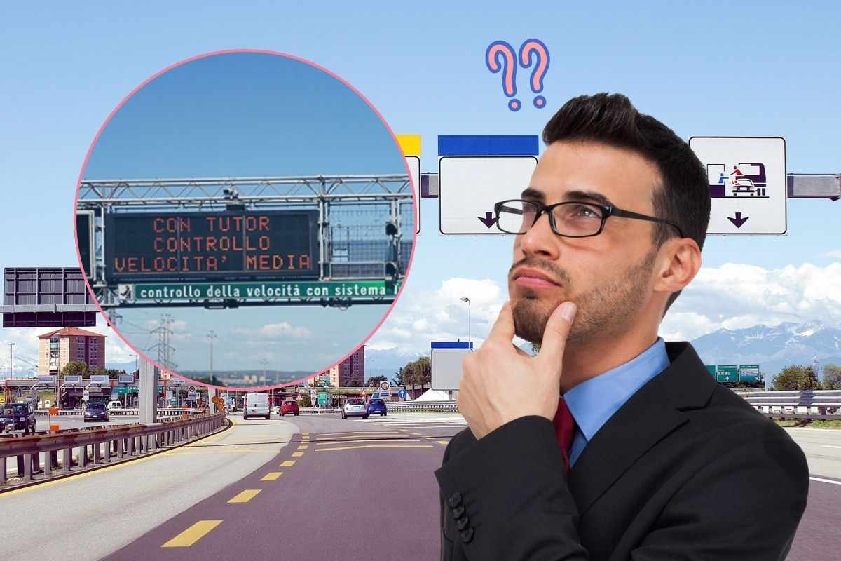 Schermo che avverte gli automobilisti