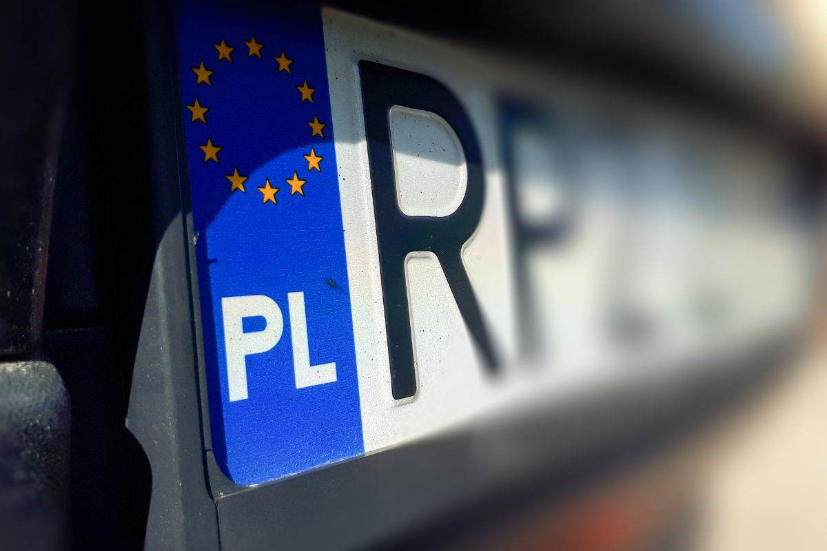 Targa straniera appartenente alla UE
